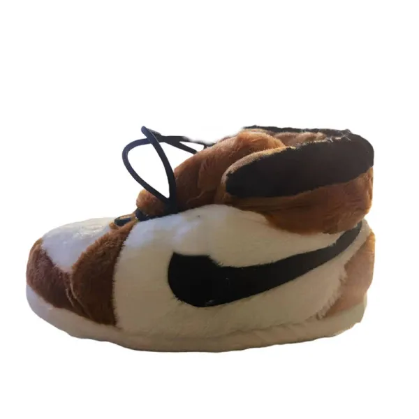 Nike Air Jordan 1 High 'Chicago' Furry Slippers - 1