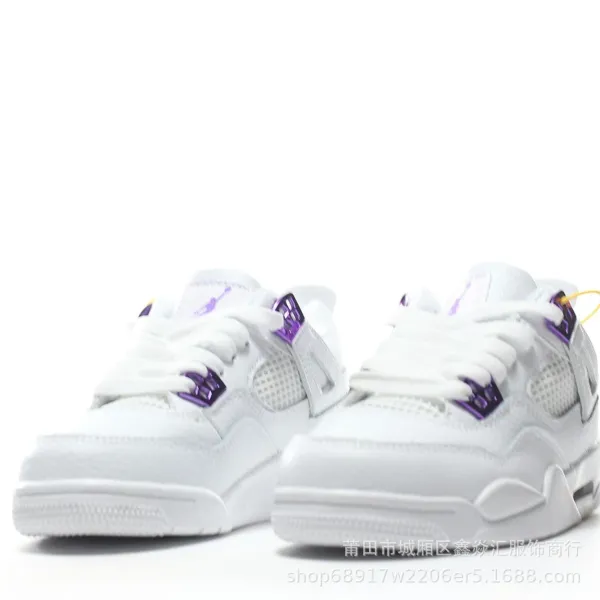 Air Jordan 4 White Gold Sneakers - 4