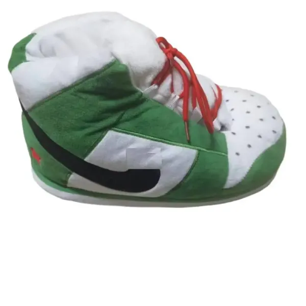 Nike Air Jordan 1 High Green White Red Slippers - 1