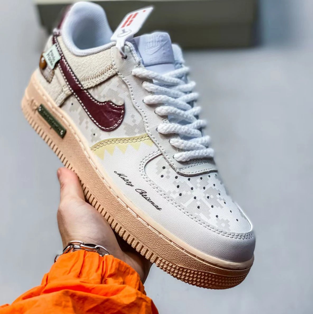 Nike Air Force 1 Low Pink Suede Sneakers - 27
