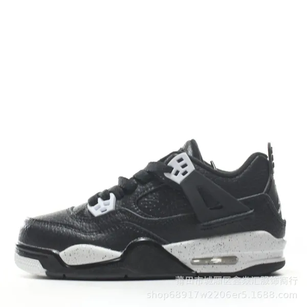 Air Jordan 4 Retro Black Cement Sneakers - 1