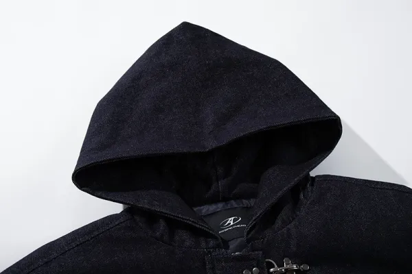 Balenciaga Hooded Toggle Jacket Navy Outerwear - 6