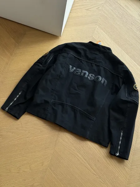 Supreme x Cordura Black Embossed Logo Motorcycle Jacket - 11