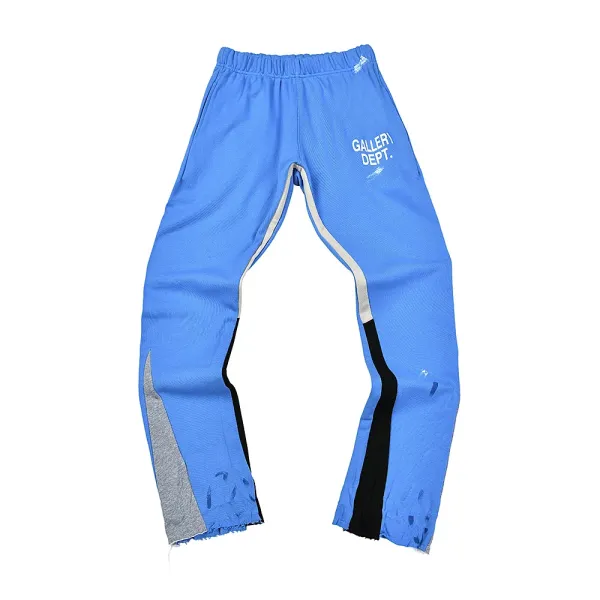 Gallery Dept. Distressed Track Pants Blue - 1