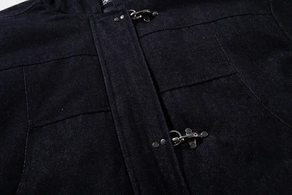 Balenciaga Hooded Toggle Jacket Navy Outerwear - 8