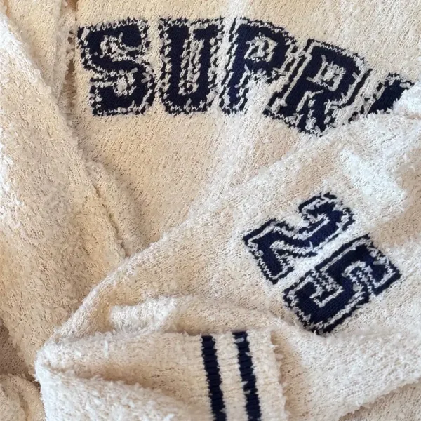 Supreme Ribbed Knit Polo Sweater Lilac - 2