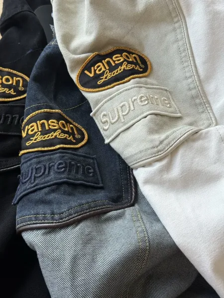 Supreme x Cordura Black Embossed Logo Motorcycle Jacket - 31