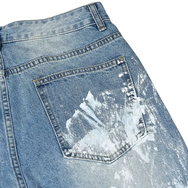 Off-White Paint-Splatter Patchwork Jeans - 5