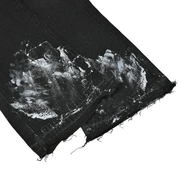 Off-White Paint-Splatter Patchwork Jeans - 8