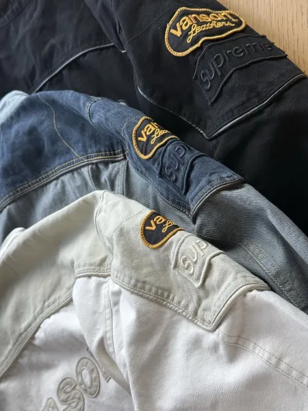 Supreme x Cordura Black Embossed Logo Motorcycle Jacket - 23