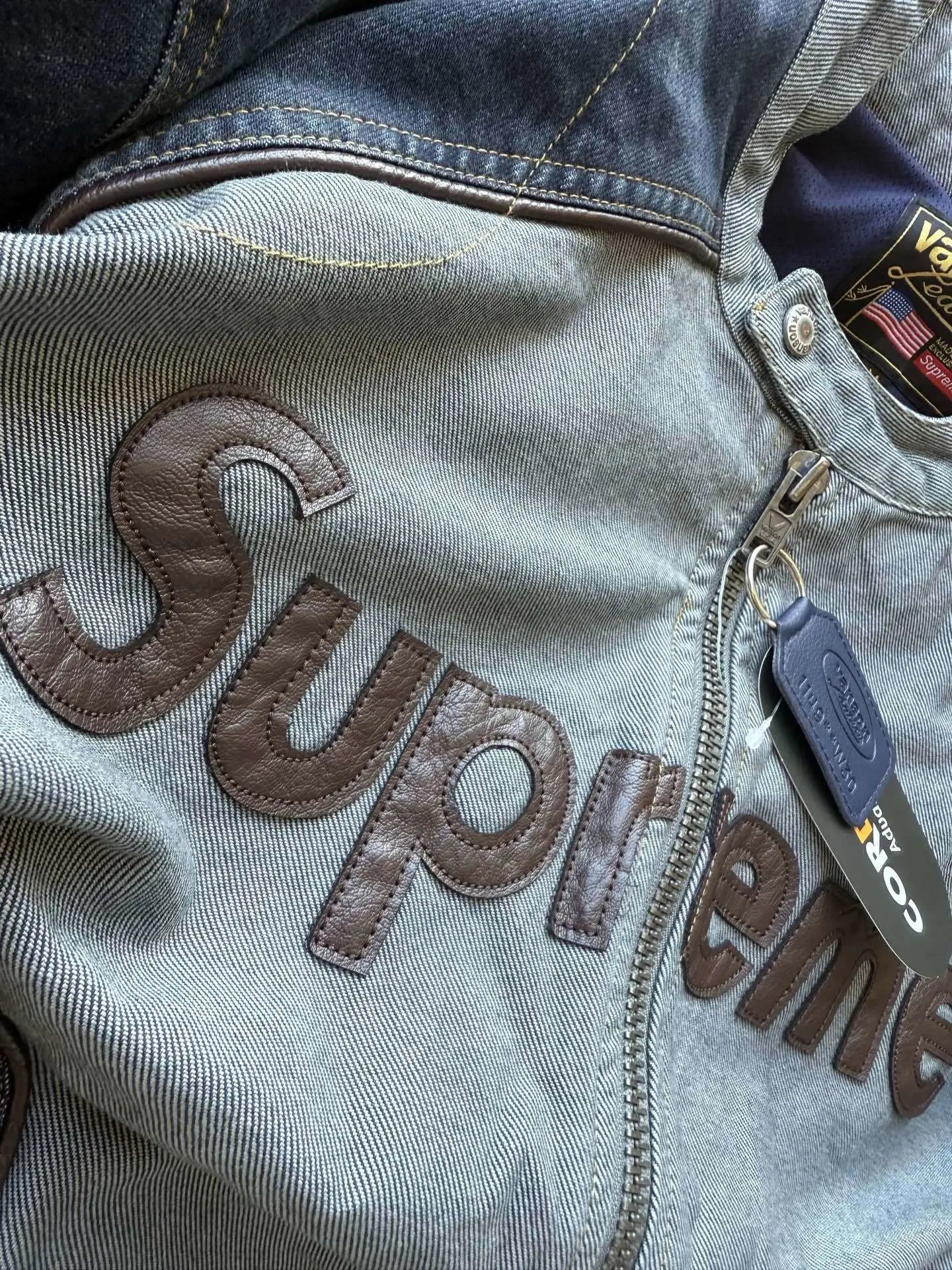 Supreme x Cordura Black Embossed Logo Motorcycle Jacket - 37