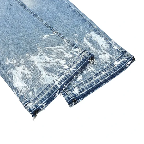 Off-White Paint-Splatter Patchwork Jeans - 6