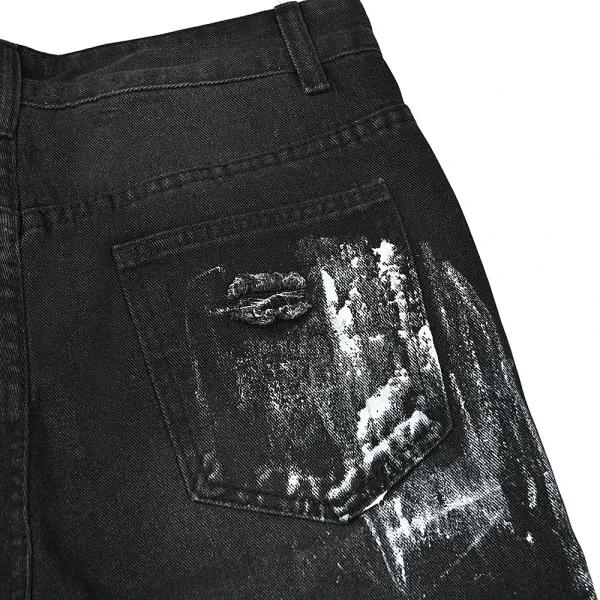 Off-White Paint-Splatter Patchwork Jeans - 9
