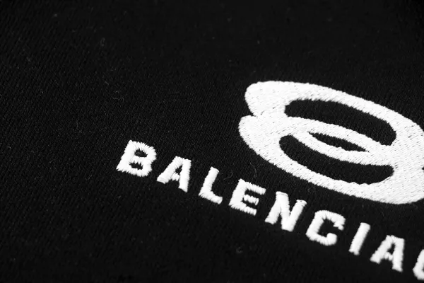 Balenciaga Logo Zip-Up Hoodie Black - 6