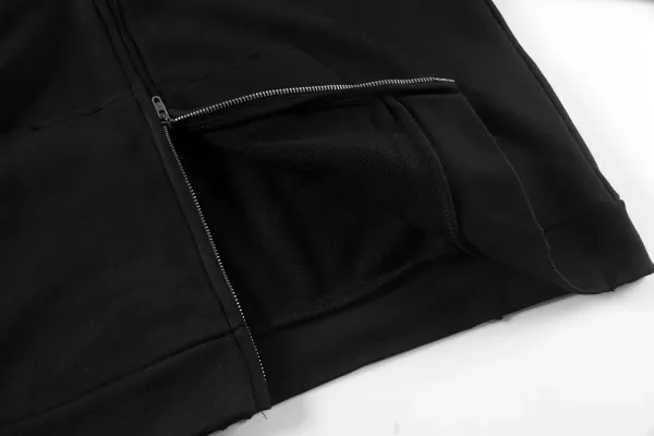 Balenciaga Logo Zip-Up Hoodie Black - 9