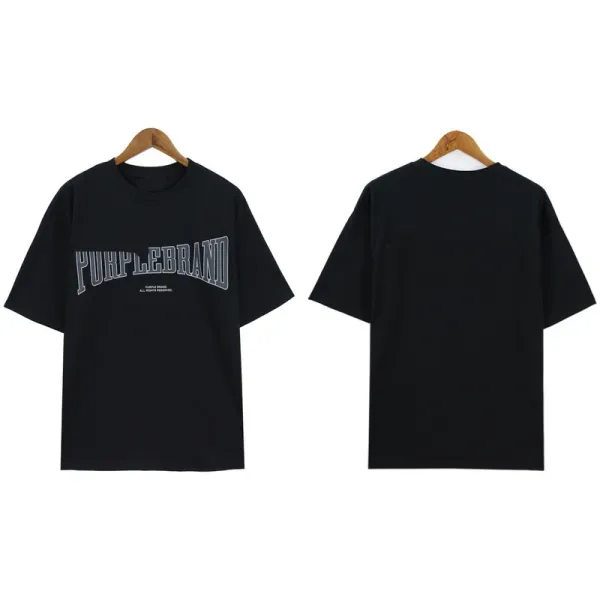 Purple Brand Arch Logo Black T-Shirt - 1