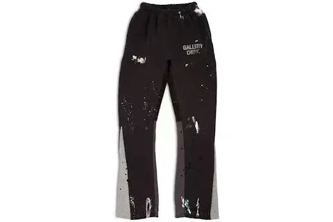 Gallery Dept. Paint-Splatter Sweatpants Black - 1