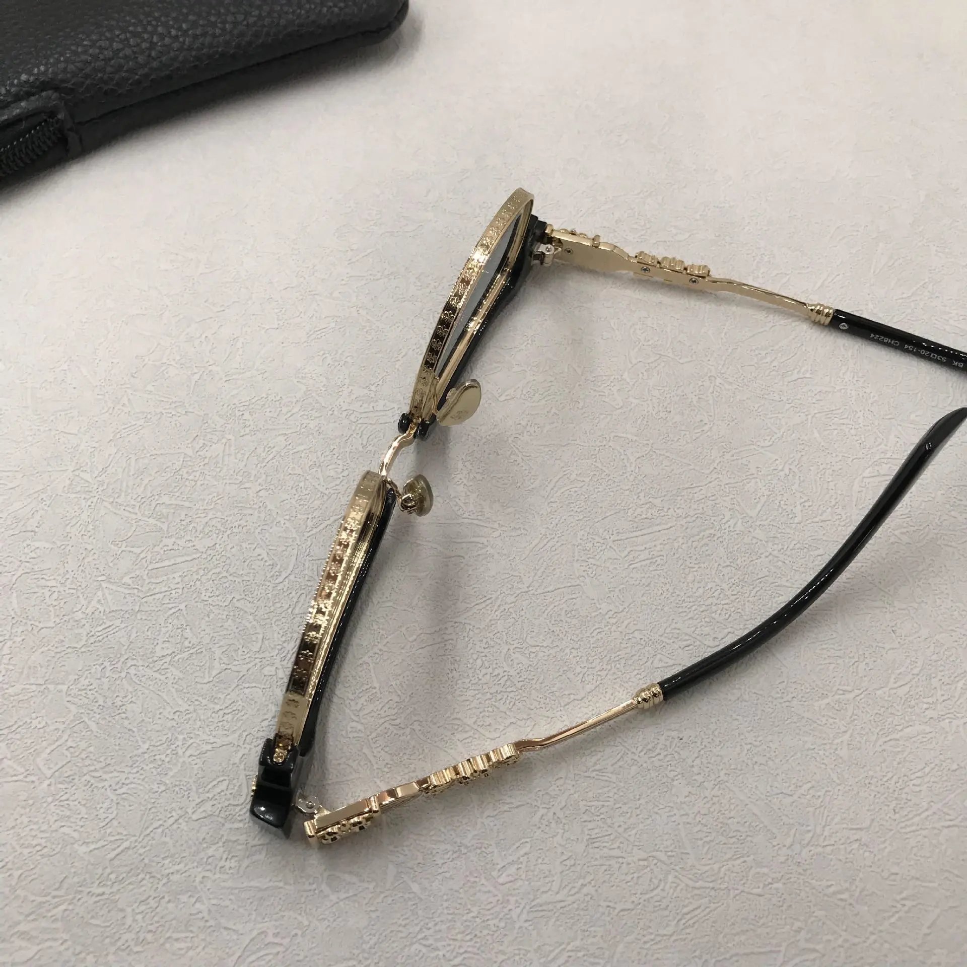Chrome Hearts Optical Glasses Black Blue Titanium Frame Eyewear - 6
