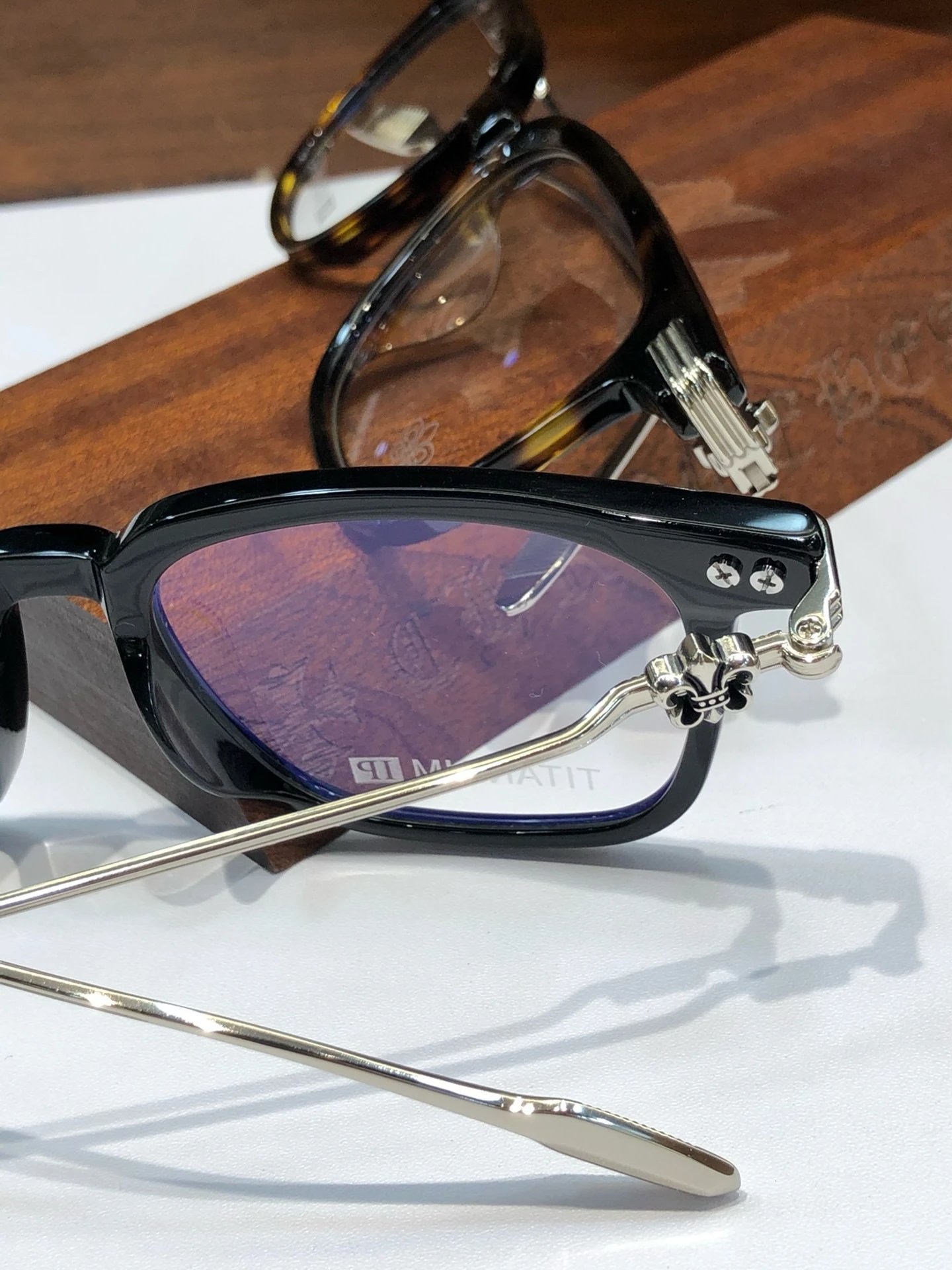 Chrome Hearts Tortoiseshell Acetate Optical Glasses - 11