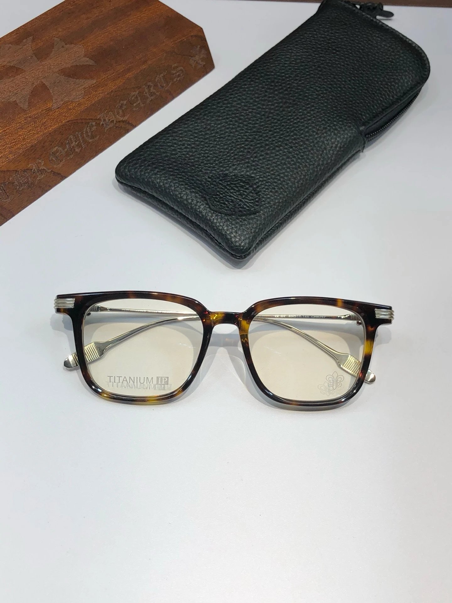 Chrome Hearts Tortoiseshell Acetate Optical Glasses - 5