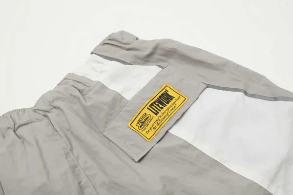 Design Color-Block Drawstring Shorts Yellow - 12