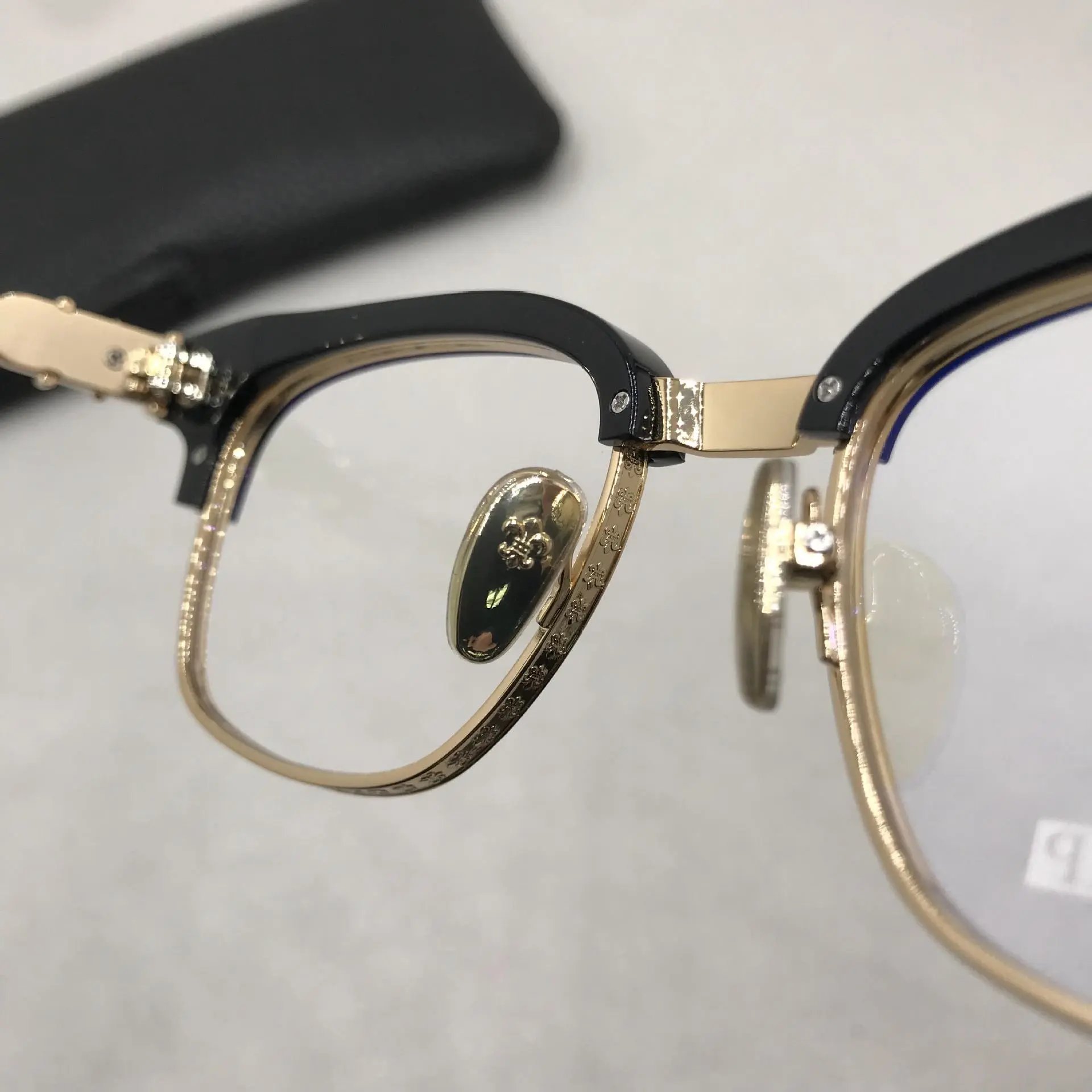 Chrome Hearts Optical Glasses Black Blue Titanium Frame Eyewear - 7