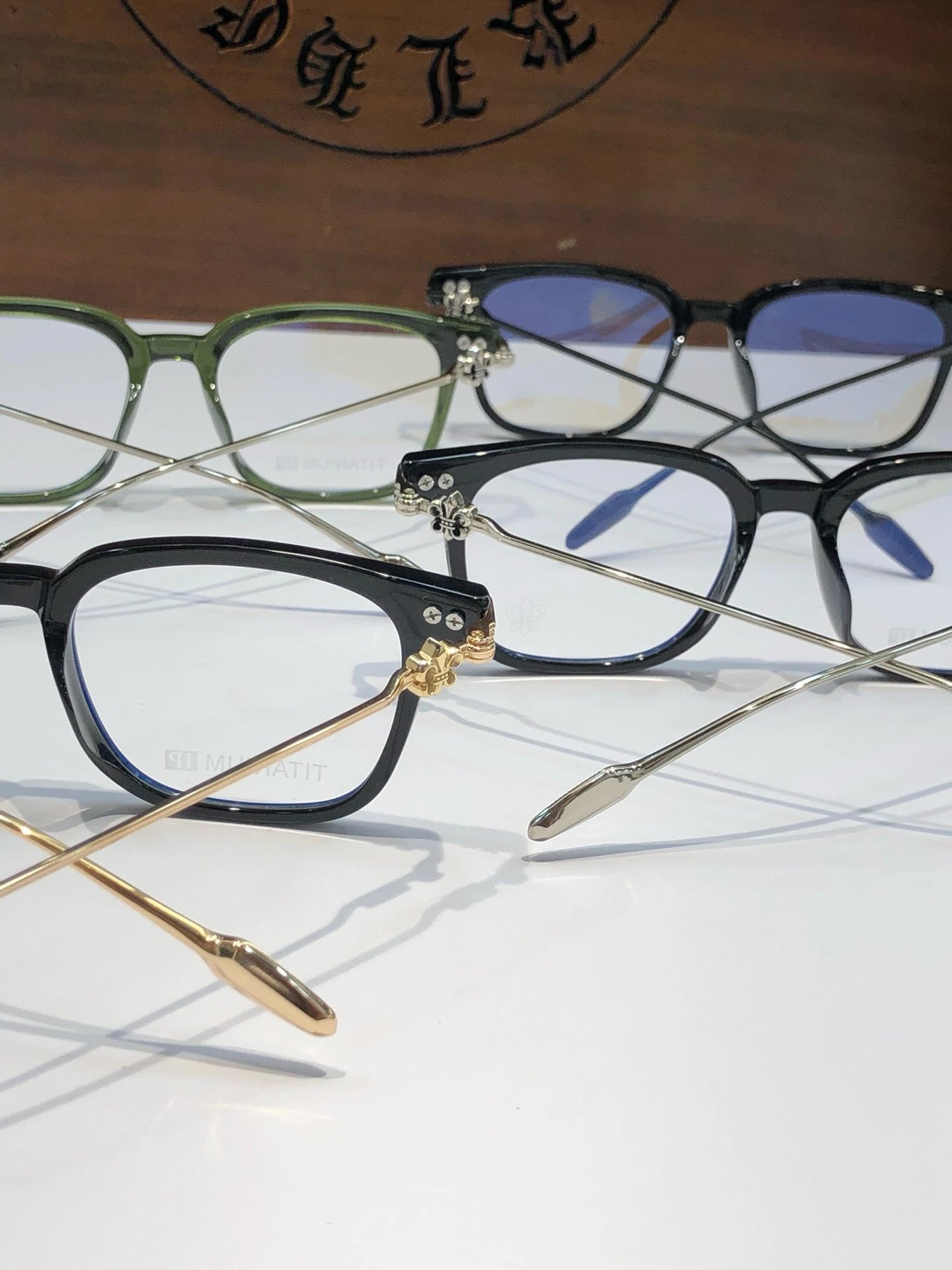 Chrome Hearts Tortoiseshell Acetate Optical Glasses - 14