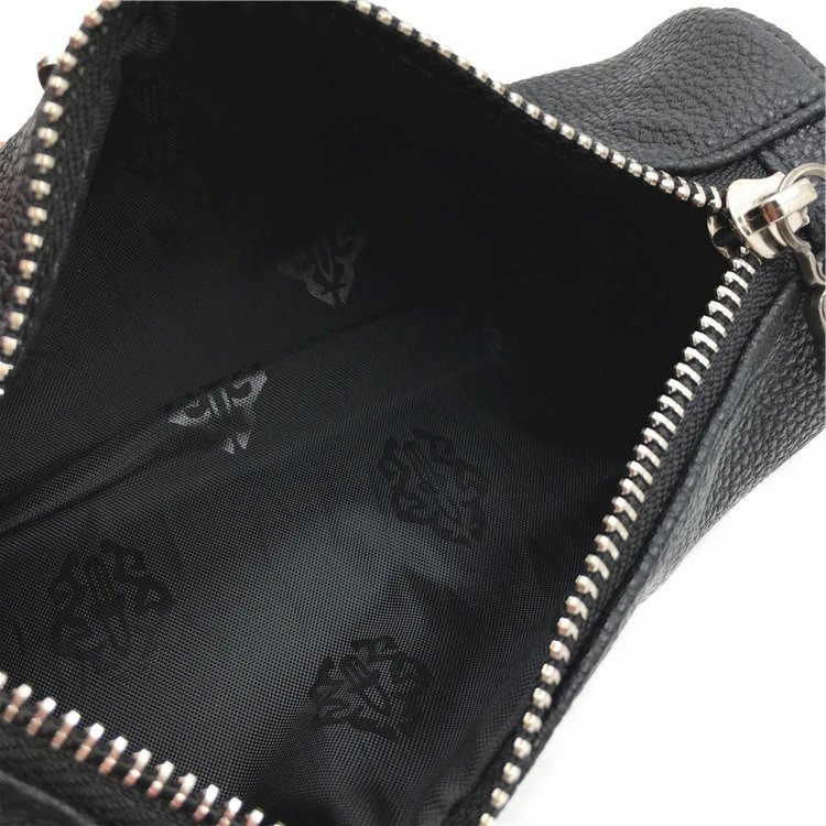 Chrome Hearts Black Leather Eyewear Case with Logo - 10