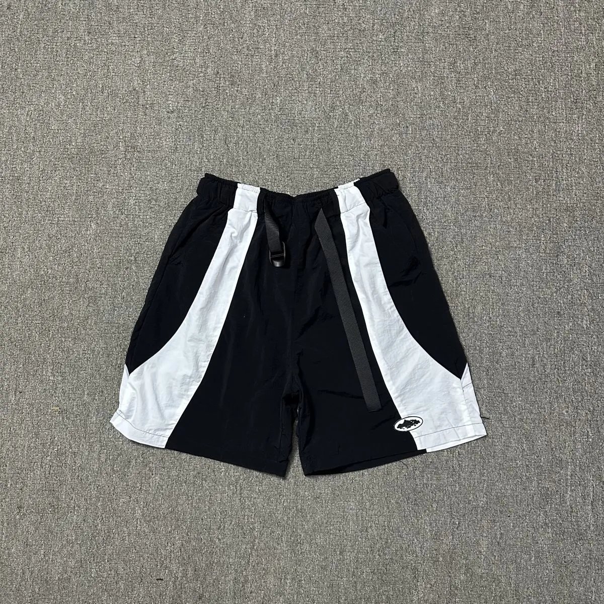 Design Color-Block Drawstring Shorts Yellow - 20