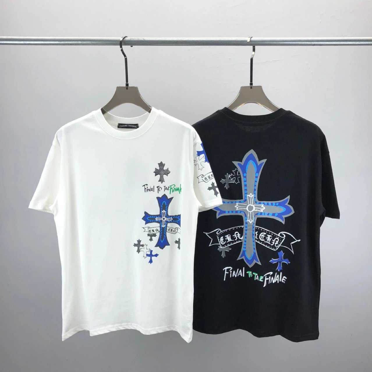 Chrome Hearts Final Finale Cross Graphic Cotton T-Shirt