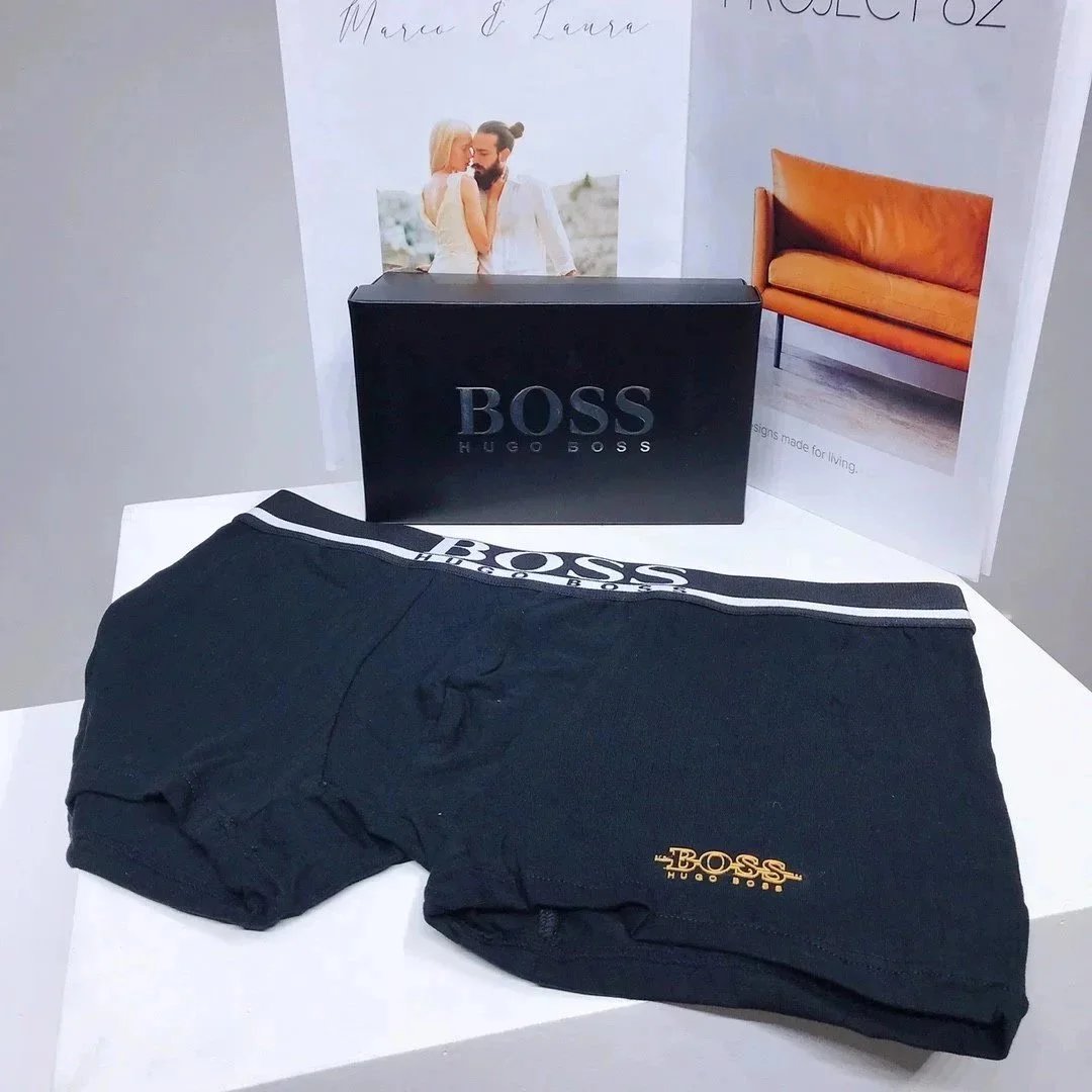 BOSS Underwear Men's logo-waistband boxer briefs image 5