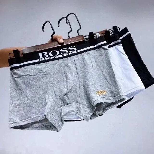 BOSS Underwear Men's logo-waistband boxer briefs product detail image 2