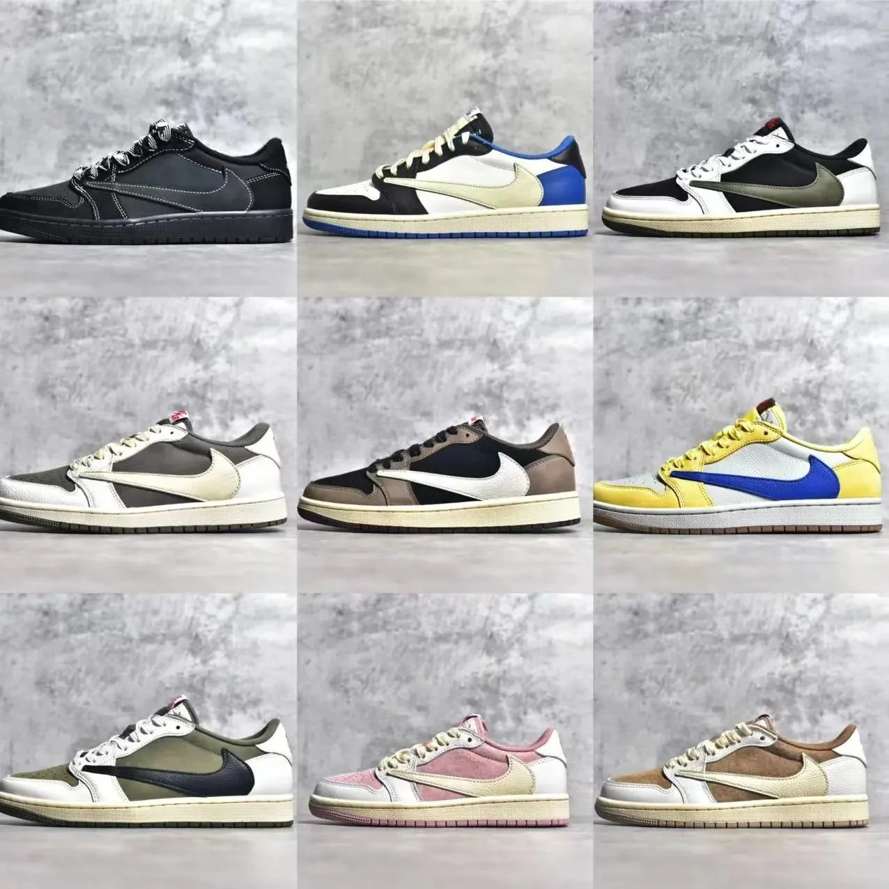 Nike Air Force 1 Low Travis Scott Cactus Jack Sneakers - 004174