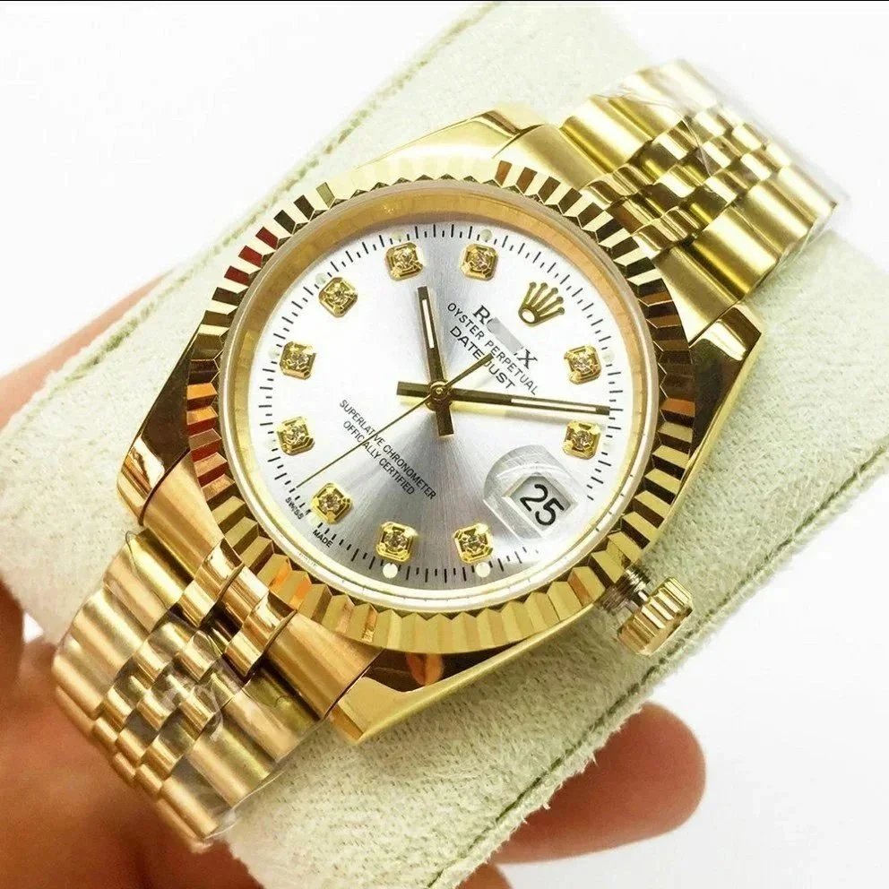 Gold Bracelet White Dial