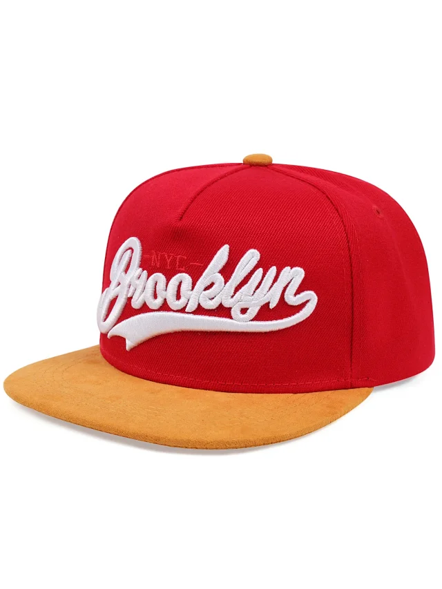 Unbranded Hats Brooklyn Embroidered Flat-Brim Snapback Cap product detail image 12