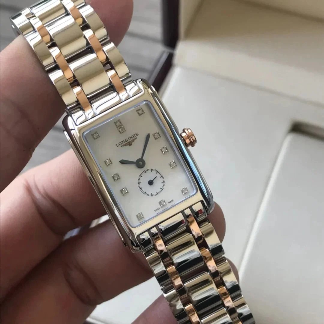 Longines DolceVita Rectangle Diamond Dial Women's Watch - 003846