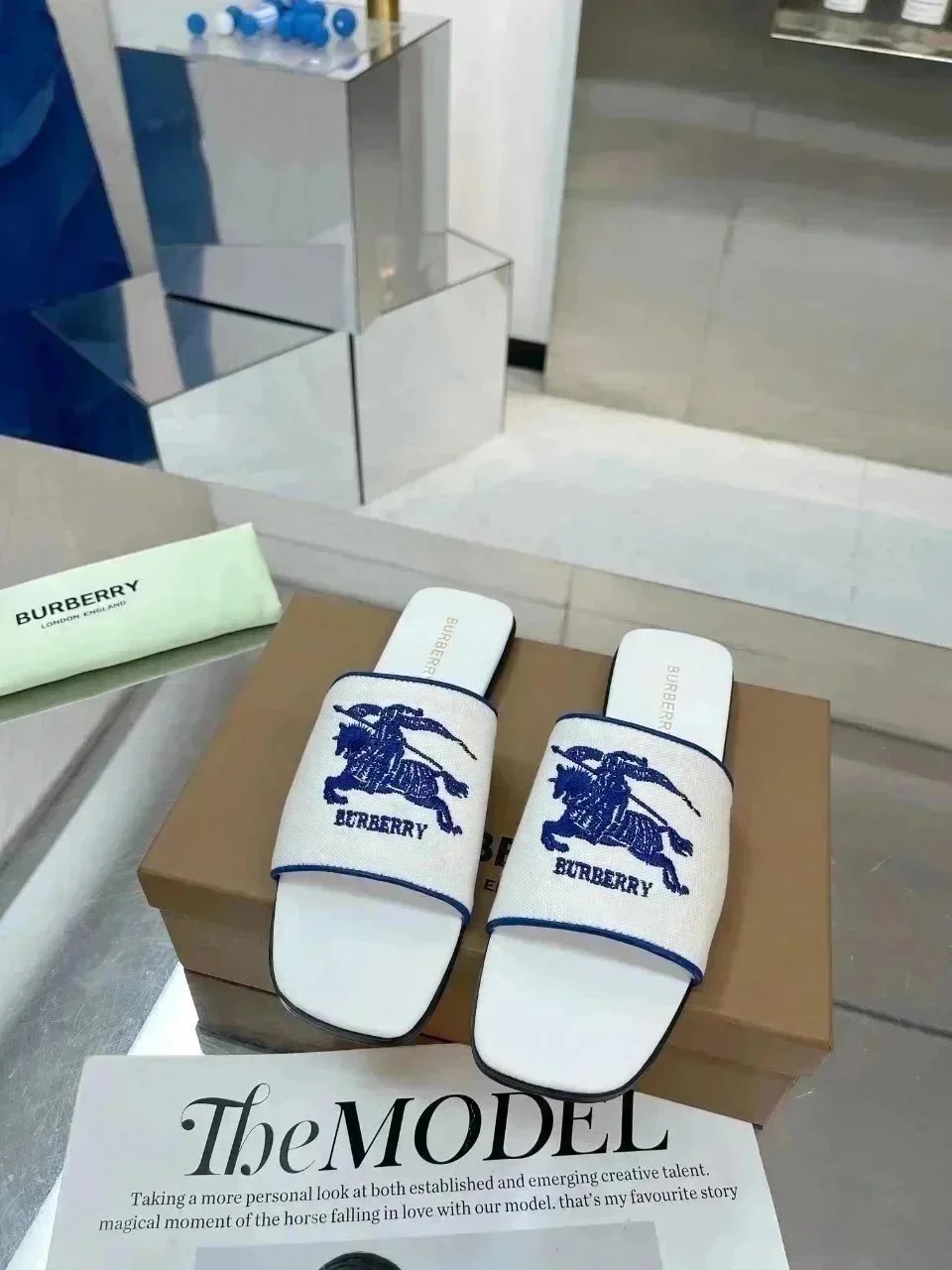 Burberry Equestrian Knight Logo Slides — Multiple Colors product photo 3