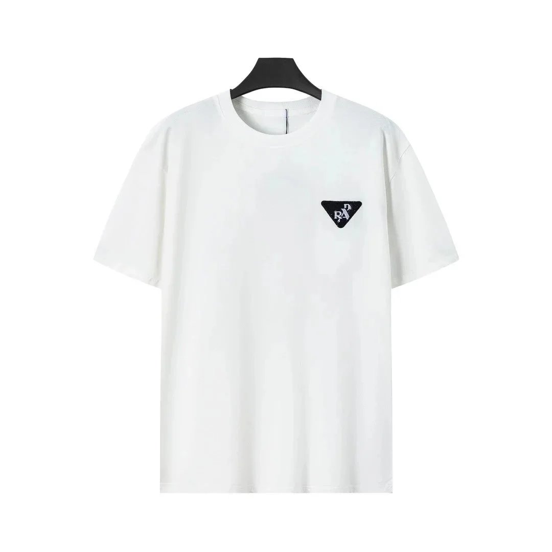 10 White (Embroidered Triangle Logo)