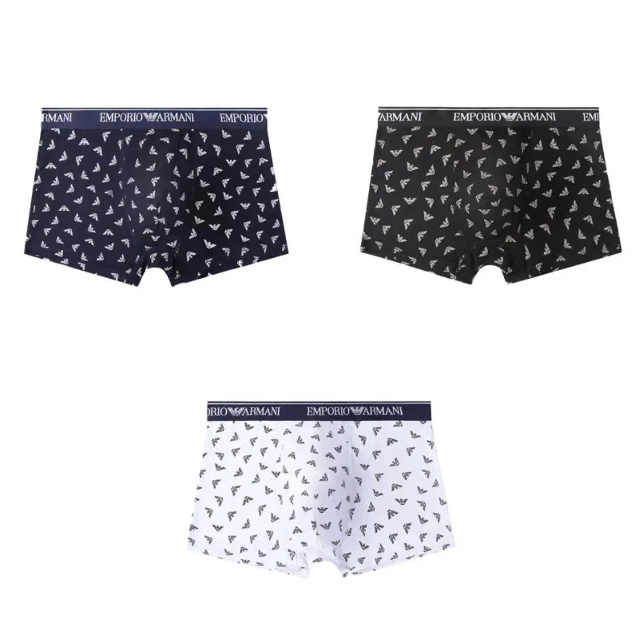 Emporio Armani Underwear Men's logo-print boxer briefs image 4