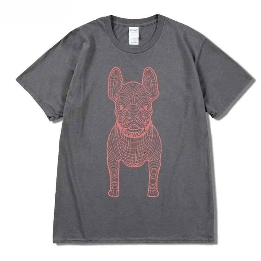 Dark gray, red lettering