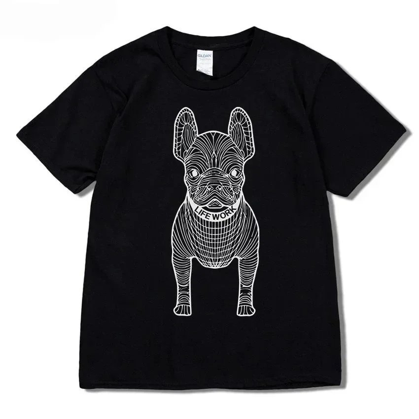 Black with white text