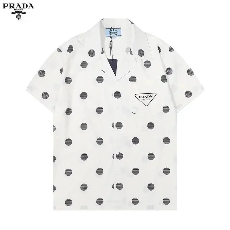 29 white polka-dot shirt