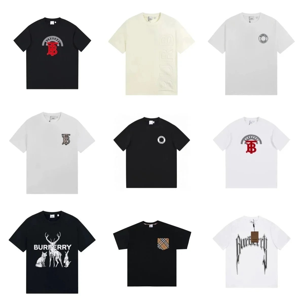 Burberry Logo Graphic T-Shirts - 002847