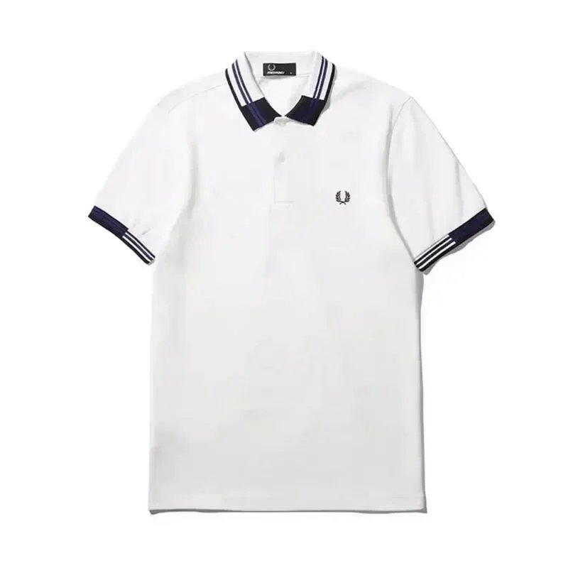 White plaid collar
