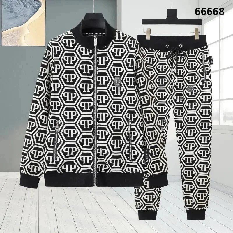Philipp Plein Tracksuits Skull Print Zip Tracksuit image 8