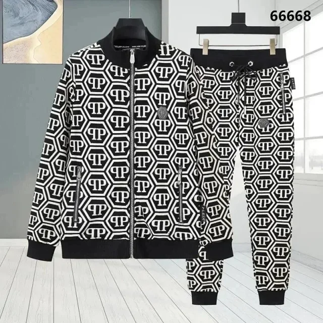Philipp Plein Tracksuits Skull Print Zip Tracksuit product detail image 7