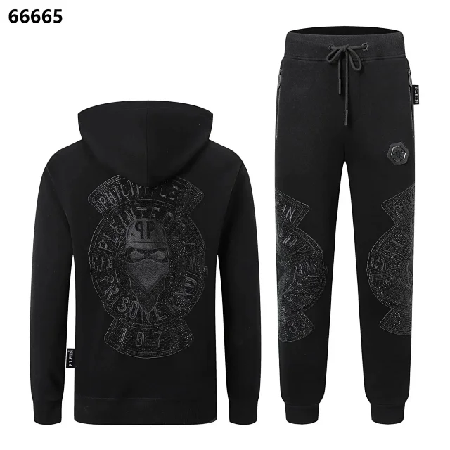 Philipp Plein Tracksuits Skull Print Zip Tracksuit product detail image 8