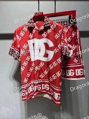 Dolce & Gabbana Matching Sets Printed short-sleeve shirt and shorts set — DG02
