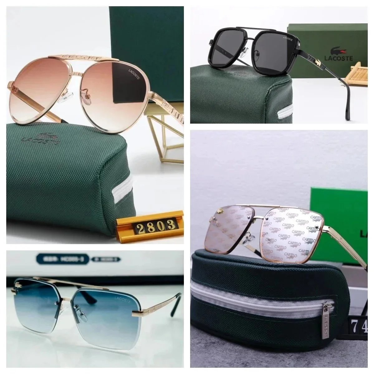 Lacoste Aviator & Square Sunglasses - 003044