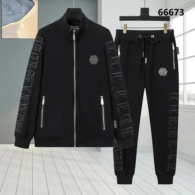 Philipp Plein Tracksuits Skull Print Zip Tracksuit product detail image 2